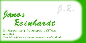 janos reinhardt business card